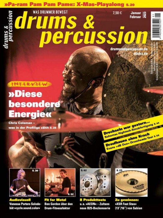 drums&percussion Januar/Februar 2023 gedruckte Ausgabe