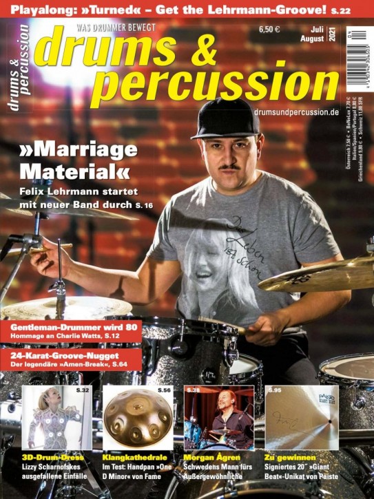 drums&percussion Juli/August 2021 gedruckte Ausgabe