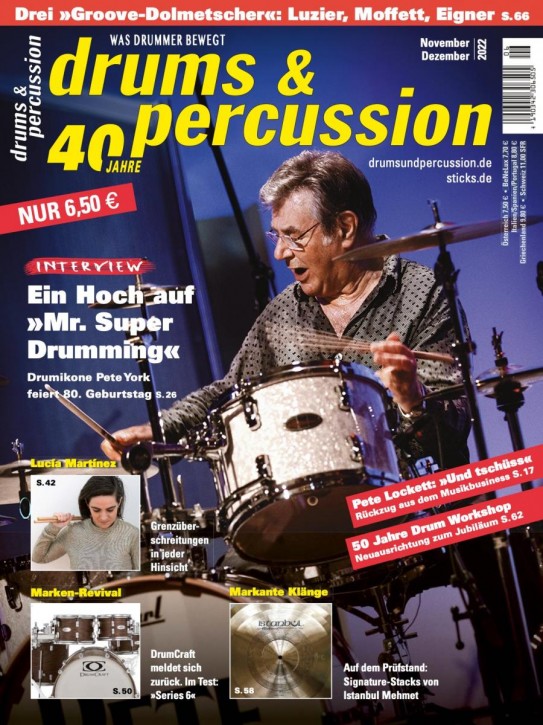 drums&percussion November/Dezember 2022 gedruckte Ausgabe