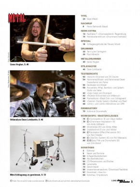 drums&percussion Mai/Juni 2023 gedruckte Ausgabe